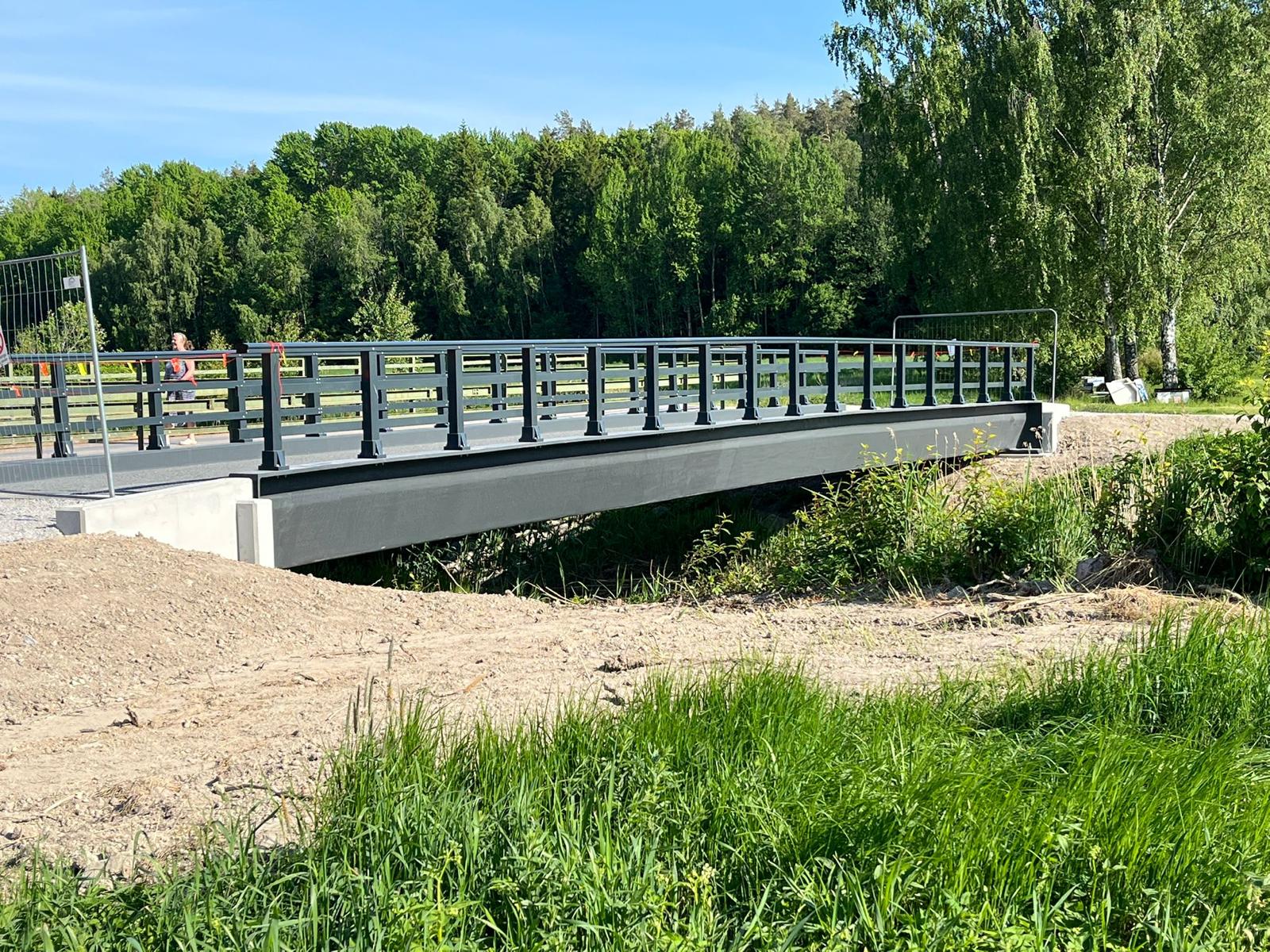 Composiet verkeersbrug in Nyköping Zweden